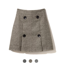 GRL | グレンチェックダブルボタンスカート(スカート)