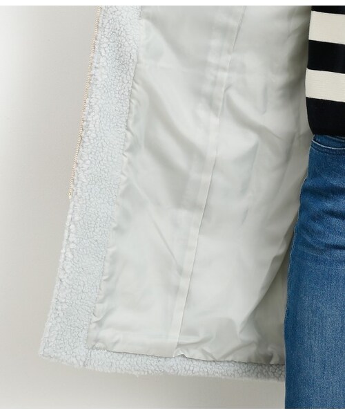 ROPE' PICNIC（ロペピクニック）の「フロントジップボアコート（ジャケット/アウター・グレー/キナリ/ダークブラウン・36/38）」の11枚目の写真