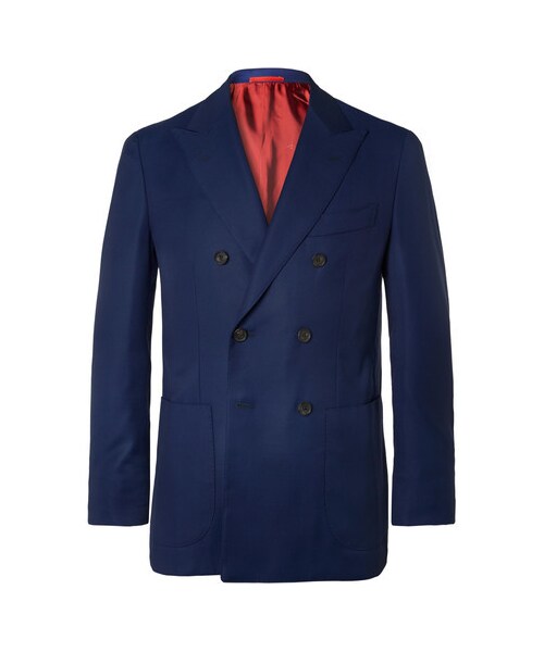 ISAIA（イザイア）の「Isaia Blue Sailor Double-Breasted Super 130s 