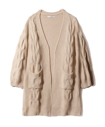 GRL | ケーブル編みロングニットカーディガン(カーディガン/ボレロ)