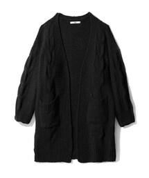 GRL | ケーブル編みロングニットカーディガン(カーディガン/ボレロ)