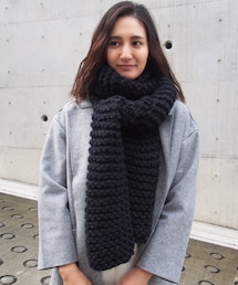 LAULEN | GARTER KNIT MUFFLER(マフラー)