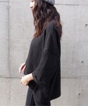 LAULEN | SIDE SLIT PULLOVER(Tシャツ/カットソー)