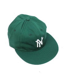 EBBETS FIELD FLANNELS | EBBETS FIELD FLANNELS/ NY MAMMOTHS 1972 - GREEN / エベッツ ベースボールキャップ フリーサイズ(キャップ)