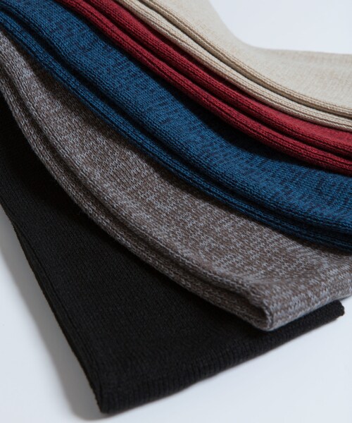 LIDNM（リドム）の「リブニットスヌード（ストール/ショール・メンズ・レッド・FREE）」の2枚目の写真