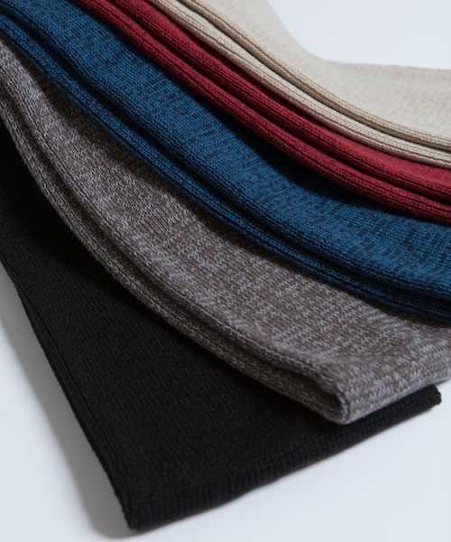 LIDNM（リドム）の「リブニットスヌード（ストール/ショール・メンズ・ベージュ・FREE）」の2枚目の写真