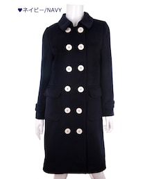 Bobon21 | 羊毛混クラシックロングコート-全３色-(ピーコート)