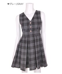 Bobon21 | お嬢様クラシックジャンスカ-全２色-(ジャンパースカート)