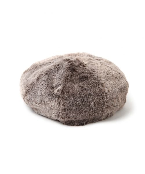 studio CLIP（スタディオクリップ）の「フェイクファーハギベレー帽（帽子・ブラウン/ベージュ）」の4枚目の写真