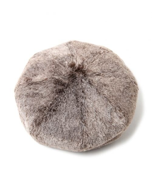 studio CLIP（スタディオクリップ）の「フェイクファーハギベレー帽（帽子・ブラウン/ベージュ）」の5枚目の写真