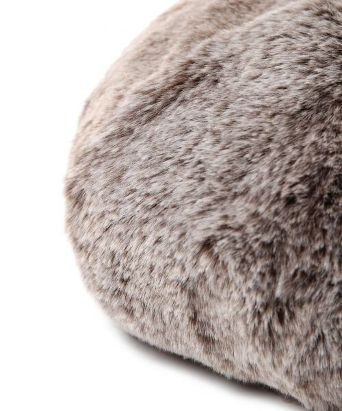 studio CLIP（スタディオクリップ）の「フェイクファーハギベレー帽（帽子・ブラウン/ベージュ）」の8枚目の写真