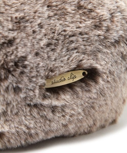studio CLIP（スタディオクリップ）の「フェイクファーハギベレー帽（帽子・ブラウン/ベージュ）」の7枚目の写真