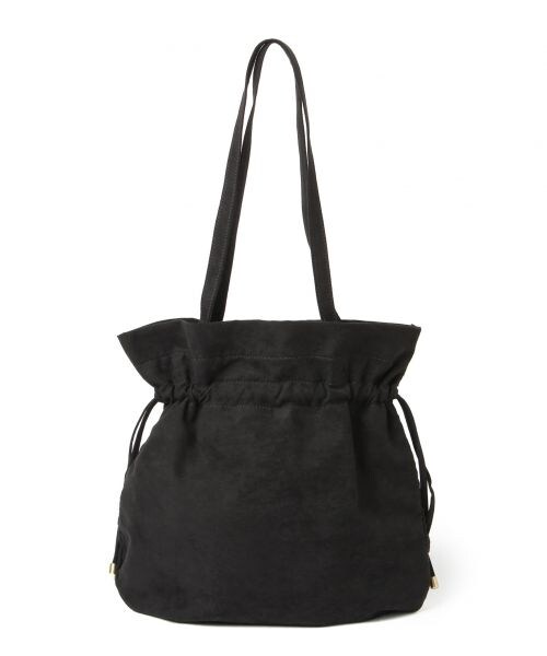 studio CLIP(スタディオクリップ)の「アソート巾着トートバッグ(バッグ・グレー/ブラック/ブラウン)」の5枚目の写真