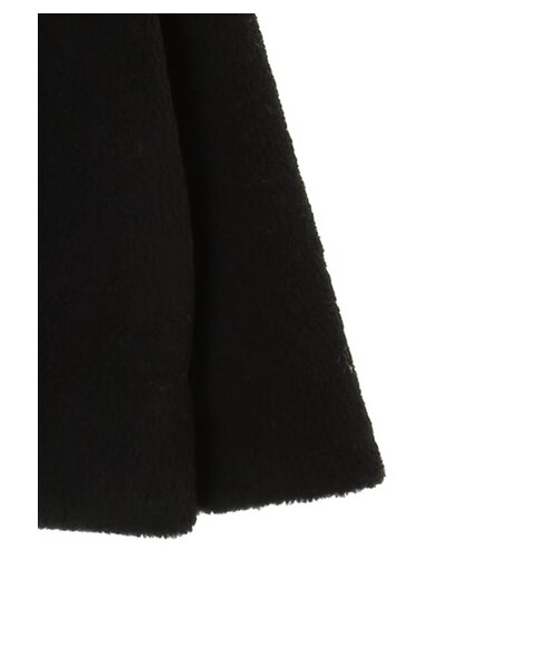 earth music&ecology（アースミュージックアンドエコロジー）の「・ボアショートコート（ジャケット/アウター・アイボリー/ブラック/キャメル・F）」の5枚目の写真