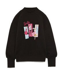 Lily brown × Barbie ❤︎ Barbie柄スウェット LILY BROWN Lily Brown Barbie柄スウェット ピンク -ファッション通販
