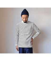 SAINT JAMES | SAINTJAMES  OUESSANT  ECRU×NOIR セントジェームス ウエッソン 生成り×ブラック 【正規取り扱い品】(Tシャツ/カットソー)