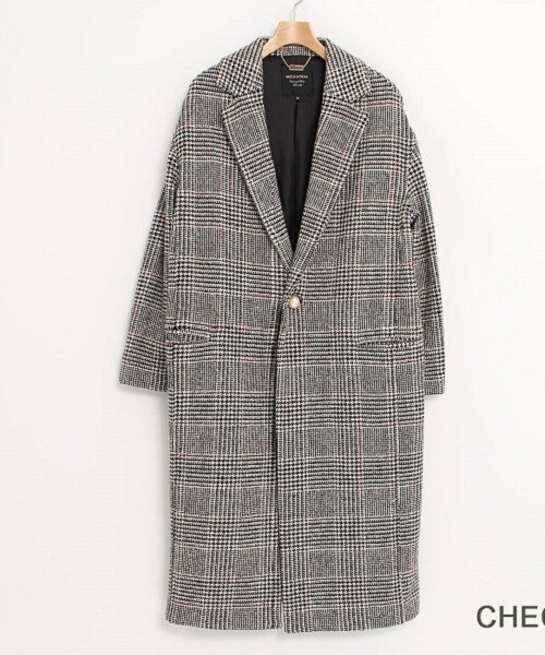 MICA&DEAL(マイカ&ディール)の「ドロップショルダーコート(ステンカラーコート・レディース・グレー・36)」の1枚目の写真