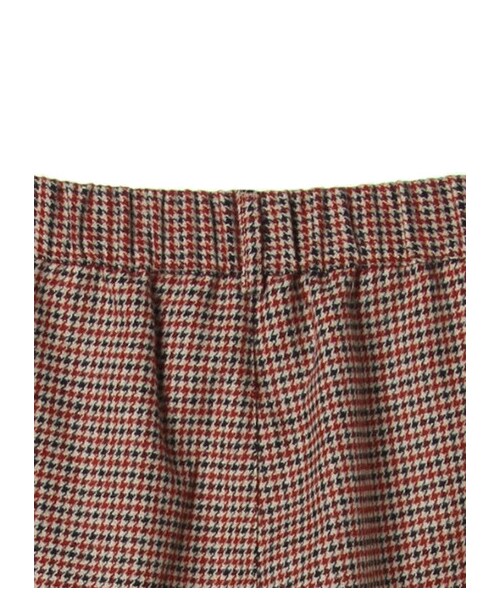 earth music&ecology（アースミュージックアンドエコロジー）の「チェックウールワイドパンツ（パンツ・ウィンドペンネイビー/ガンクラブチェック・S/M）」の6枚目の写真