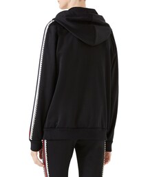 GUCCI（グッチ）の「Gucci Crystal Embroidered Jersey Sweatshirt