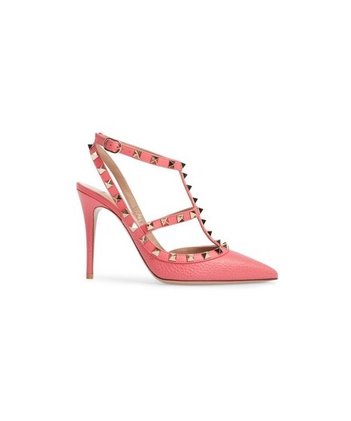 VALENTINO GARAVANI（バレンティノガラバーニ）の「Women's Valentino Rockstud T-Strap Pump（パンプス・レディース・Black/Pink・4.5US / 34.5EU/4US / 34EU/5.5US / 35.5EU/5US / 35EU/6.5US / 36.5EU/6US / 36EU/7.5US / 37.5EU/7US / 37EU/8.5US / 38.5EU/8US / 38EU/9.5US / 39.5EU/9US / 39EU/10.5US / 40.5EU/10US / 40EU/11.5US / 41.5EU/11US / 41EU/12US / 42EU）」の4枚目の写真