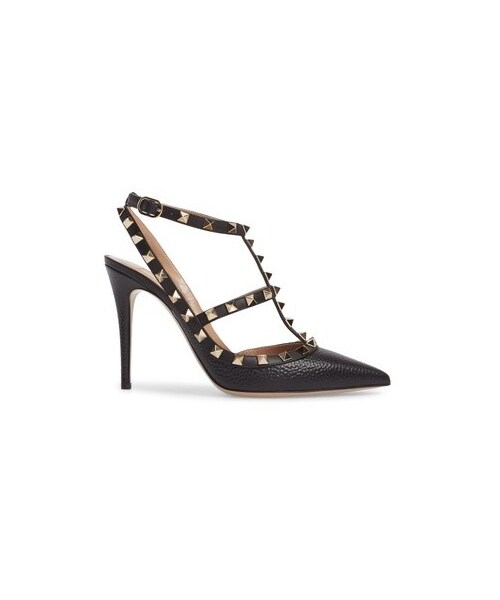 VALENTINO GARAVANI（バレンティノガラバーニ）の「Women's Valentino Rockstud T-Strap Pump（パンプス・レディース・Black/Pink・4.5US / 34.5EU/4US / 34EU/5.5US / 35.5EU/5US / 35EU/6.5US / 36.5EU/6US / 36EU/7.5US / 37.5EU/7US / 37EU/8.5US / 38.5EU/8US / 38EU/9.5US / 39.5EU/9US / 39EU/10.5US / 40.5EU/10US / 40EU/11.5US / 41.5EU/11US / 41EU/12US / 42EU）」の6枚目の写真