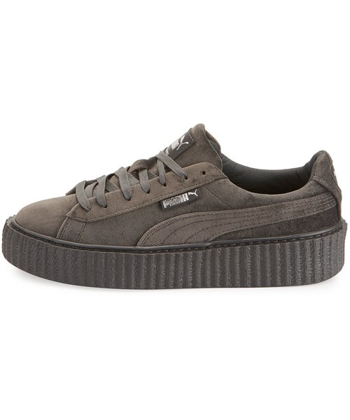 FENTY PUMA by Rihanna（フェンティプーマバイリアーナ）の「Fenty Puma by Rihanna VELVET CREEPER SNEAKER（スニーカー・レディース・Gray・8B / 38EU）」の4枚目の写真