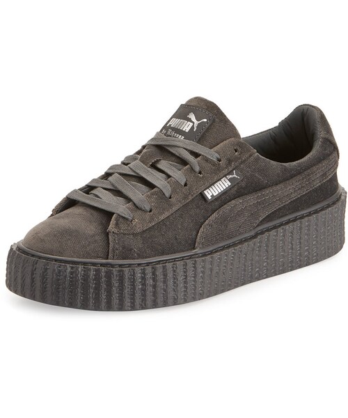 FENTY PUMA by Rihanna（フェンティプーマバイリアーナ）の「Fenty Puma by Rihanna VELVET CREEPER SNEAKER（スニーカー・レディース・Gray・8B / 38EU）」の3枚目の写真