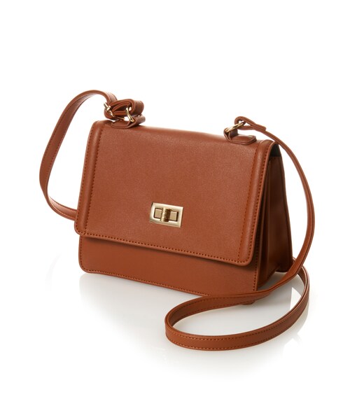 GRL（グレイル）の「スクエアショルダーバッグ（ショルダーバッグ・レディース・ボルドー/ブラック/レッド/ピンク/ブラウン/グリーン/ネイビー/キャメル/ダークグリーン・F）」の4枚目の写真