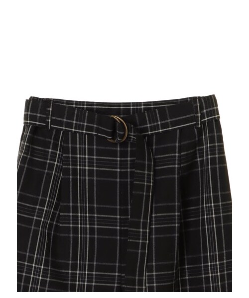 earth music&ecology（アースミュージックアンドエコロジー）の「・チェックワイドパンツ（パンツ・グレー/ネイビー・F）」の3枚目の写真