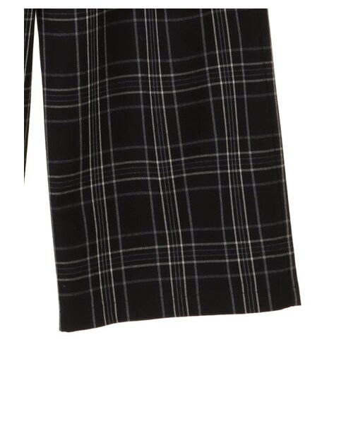 earth music&ecology（アースミュージックアンドエコロジー）の「・チェックワイドパンツ（パンツ・グレー/ネイビー・F）」の5枚目の写真