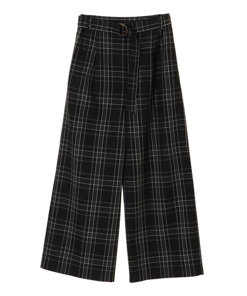 earth music&ecology（アースミュージックアンドエコロジー）の「・チェックワイドパンツ（パンツ・グレー/ネイビー・F）」の8枚目の写真