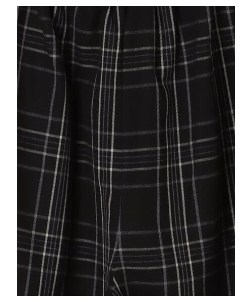 earth music&ecology（アースミュージックアンドエコロジー）の「・チェックワイドパンツ（パンツ・グレー/ネイビー・F）」の6枚目の写真