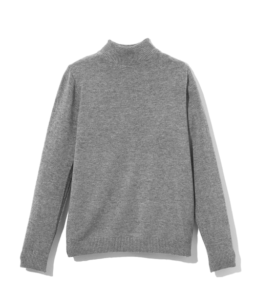 GRL（グレイル）の「ハイネックニットトップス（ニット/セーター・レディース・ブラック/グレー/ボルドー/キャメル/オフホワイト/ダークピンク/グリーン・M）」の3枚目の写真