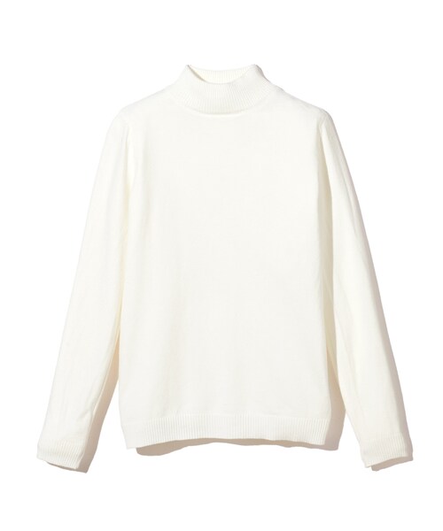 GRL（グレイル）の「ハイネックニットトップス（ニット/セーター・レディース・ブラック/グレー/ボルドー/キャメル/オフホワイト/ダークピンク/グリーン・M）」の4枚目の写真