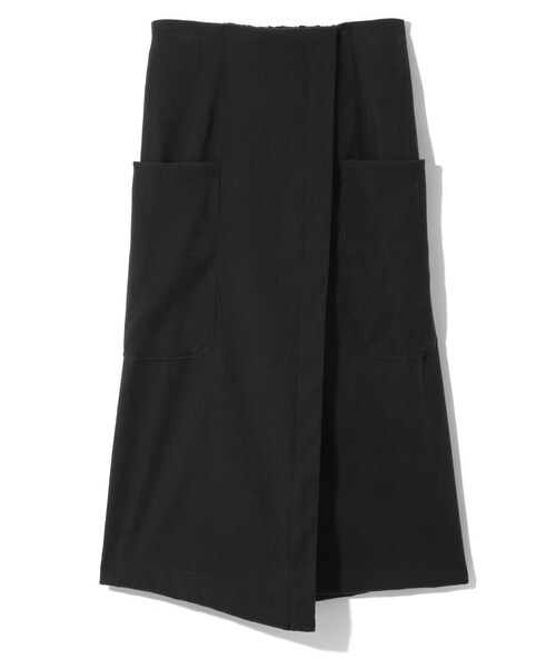 GRL（グレイル）の「ラップデザインタイトスカート（スカート・レディース・ボルドー/パープル/キャメル/ブラック/グリーン/ラベンダー/ベージュ/モカ・M）」の2枚目の写真