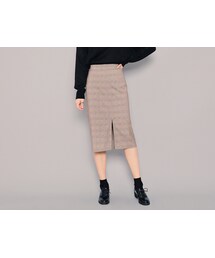 HOTPING | フロントスリットグレンチェックスカート(スカート)