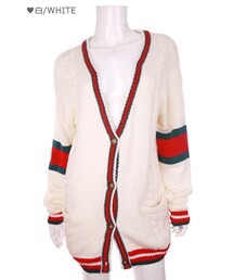 Bobon21 | ブリティッシュケーブルニットカーデ-全２色-(カーディガン/ボレロ)