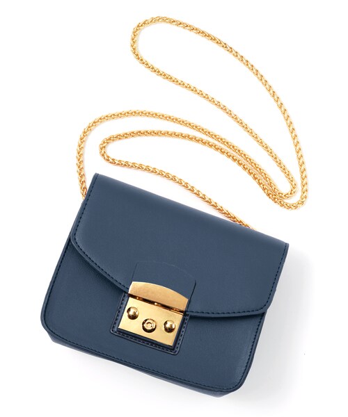 GRL（グレイル）の「チェーンショルダーマルチポシェットバッグ（ショルダーバッグ・レディース・グレー/グリーン/ブラック/レッド/ピンク/ネイビー/ボルドー/ベージュ/マスタード/グレージュ/濃いピンク/パープル/イエロー/ホワイト/ラベンダー/ブルー/モカ/オリーブ/アイボリー・F/Ｆ）」の9枚目の写真