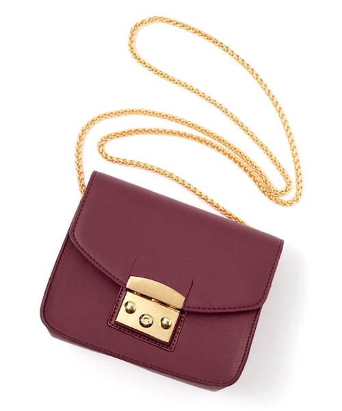 GRL（グレイル）の「チェーンショルダーマルチポシェットバッグ（ショルダーバッグ・レディース・グレー/グリーン/ブラック/レッド/ピンク/ネイビー/ボルドー/ベージュ/マスタード/グレージュ/濃いピンク/パープル/イエロー/ホワイト/ラベンダー/ブルー/モカ/オリーブ/アイボリー・F/Ｆ）」の17枚目の写真