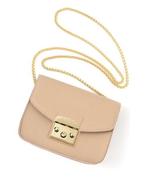 GRL（グレイル）の「チェーンショルダーマルチポシェットバッグ（ショルダーバッグ・レディース・グレー/グリーン/ブラック/レッド/ピンク/ネイビー/ボルドー/ベージュ/マスタード/グレージュ/濃いピンク/パープル/イエロー/ホワイト/ラベンダー/ブルー/モカ/オリーブ/アイボリー・F/Ｆ）」の5枚目の写真