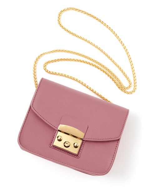 GRL（グレイル）の「チェーンショルダーマルチポシェットバッグ（ショルダーバッグ・レディース・グレー/グリーン/ブラック/レッド/ピンク/ネイビー/ボルドー/ベージュ/マスタード/グレージュ/濃いピンク/パープル/イエロー/ホワイト/ラベンダー/ブルー/モカ/オリーブ/アイボリー・F/Ｆ）」の15枚目の写真