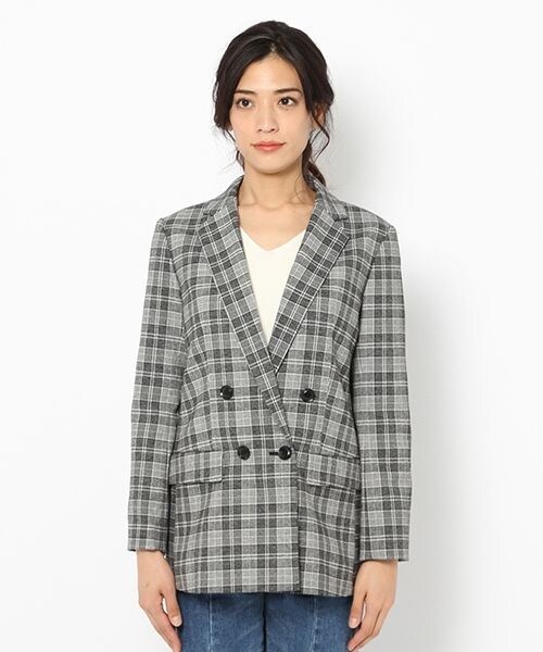 laboratory work（ラボラトリーワーク）の「ダブルブレストチェックジャケット（ジャケット/アウター・グレー系/ブルー系）」の12枚目の写真
