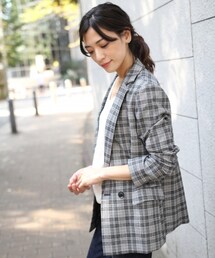 laboratory work | ダブルブレストチェックジャケット(ジャケット/アウター)