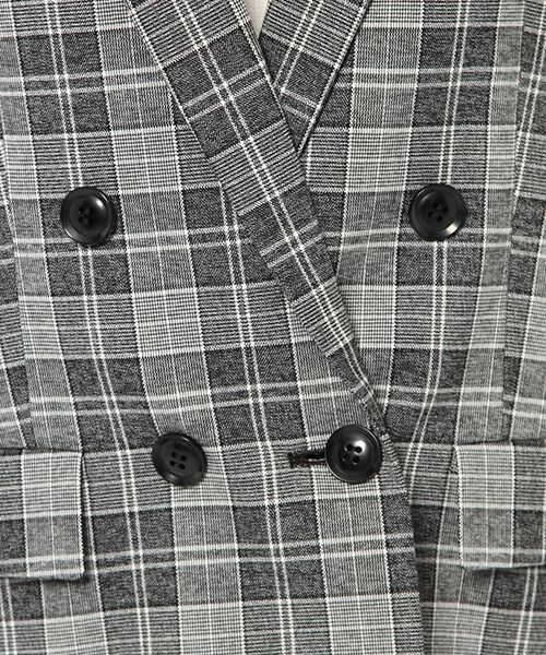 laboratory work（ラボラトリーワーク）の「ダブルブレストチェックジャケット（ジャケット/アウター・グレー系/ブルー系）」の20枚目の写真
