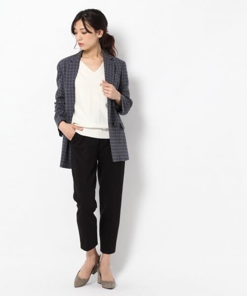 laboratory work（ラボラトリーワーク）の「ダブルブレストチェックジャケット（ジャケット/アウター・グレー系/ブルー系）」の4枚目の写真