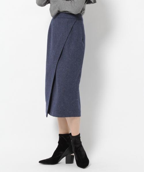 laboratory work（ラボラトリーワーク）の「タイトアシメラップスカート（スカート・グレー/チャコールグレー/ネイビー）」の7枚目の写真