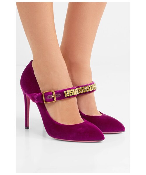 GUCCI（グッチ）の「Gucci - Sylvie Crystal-embellished Velvet