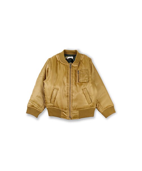 BRANSHES（ブランシェス）の「MA-1中綿ブルゾン（MA-1・キッズ・カーキ/キャメル・90～150）」の2枚目の写真