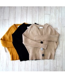 person&people | くるみボタン　カーディガン(カーディガン/ボレロ)