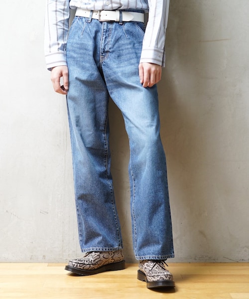 KAIKO（カイコー）の「NEON SIGN MODERATE DENIM SLACKS USED（デニム 